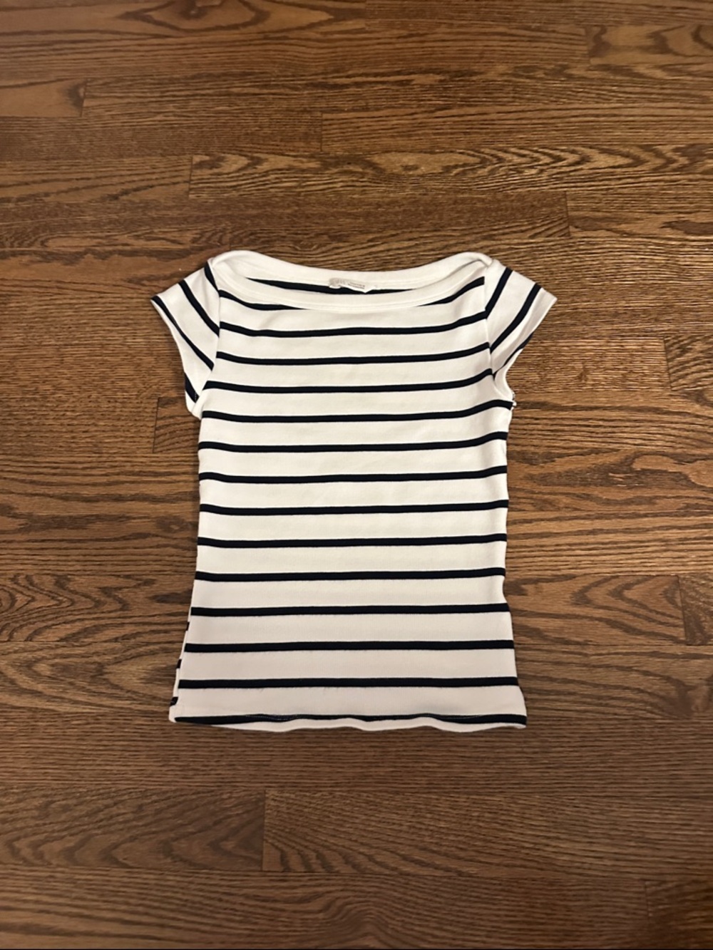 Striped Boatneck Top